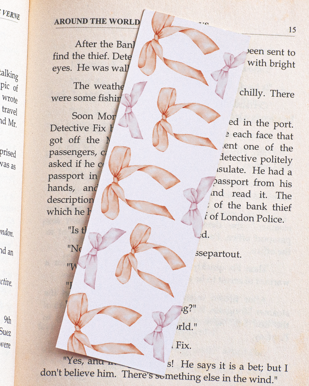 Pink Bows Bookmark