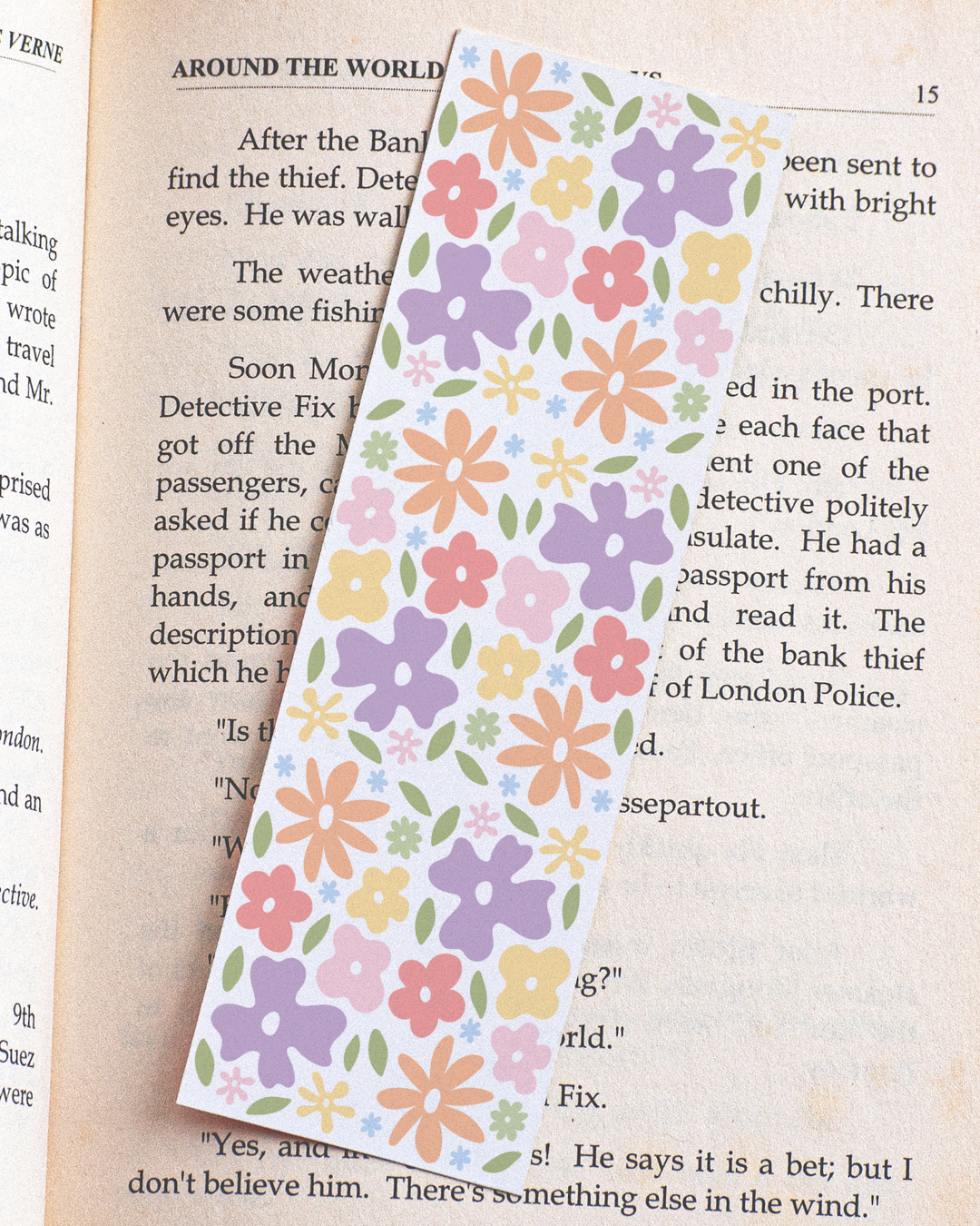 Flower Doodles Bookmark