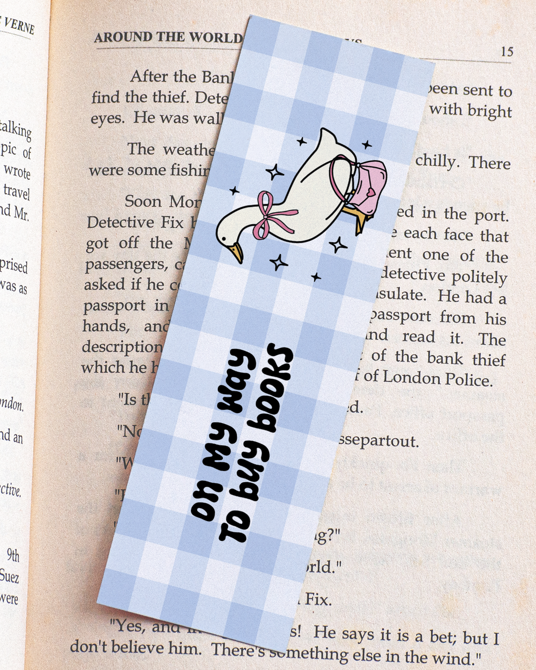 On My Way To Buy Books Bookmark