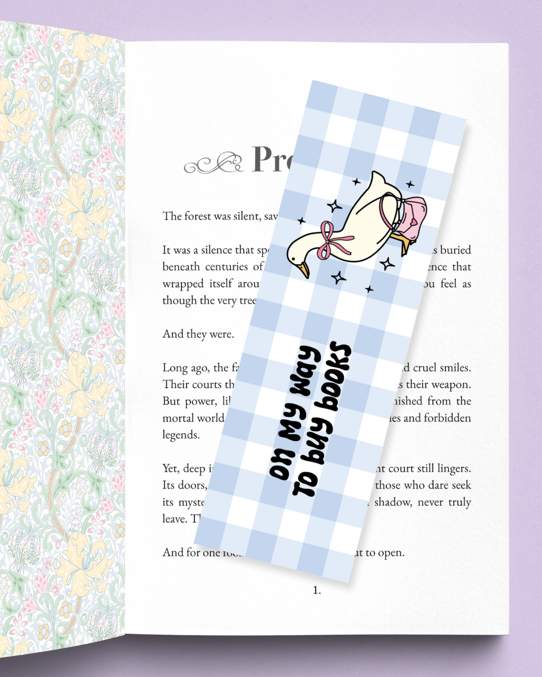 On My Way To Buy Books Bookmark