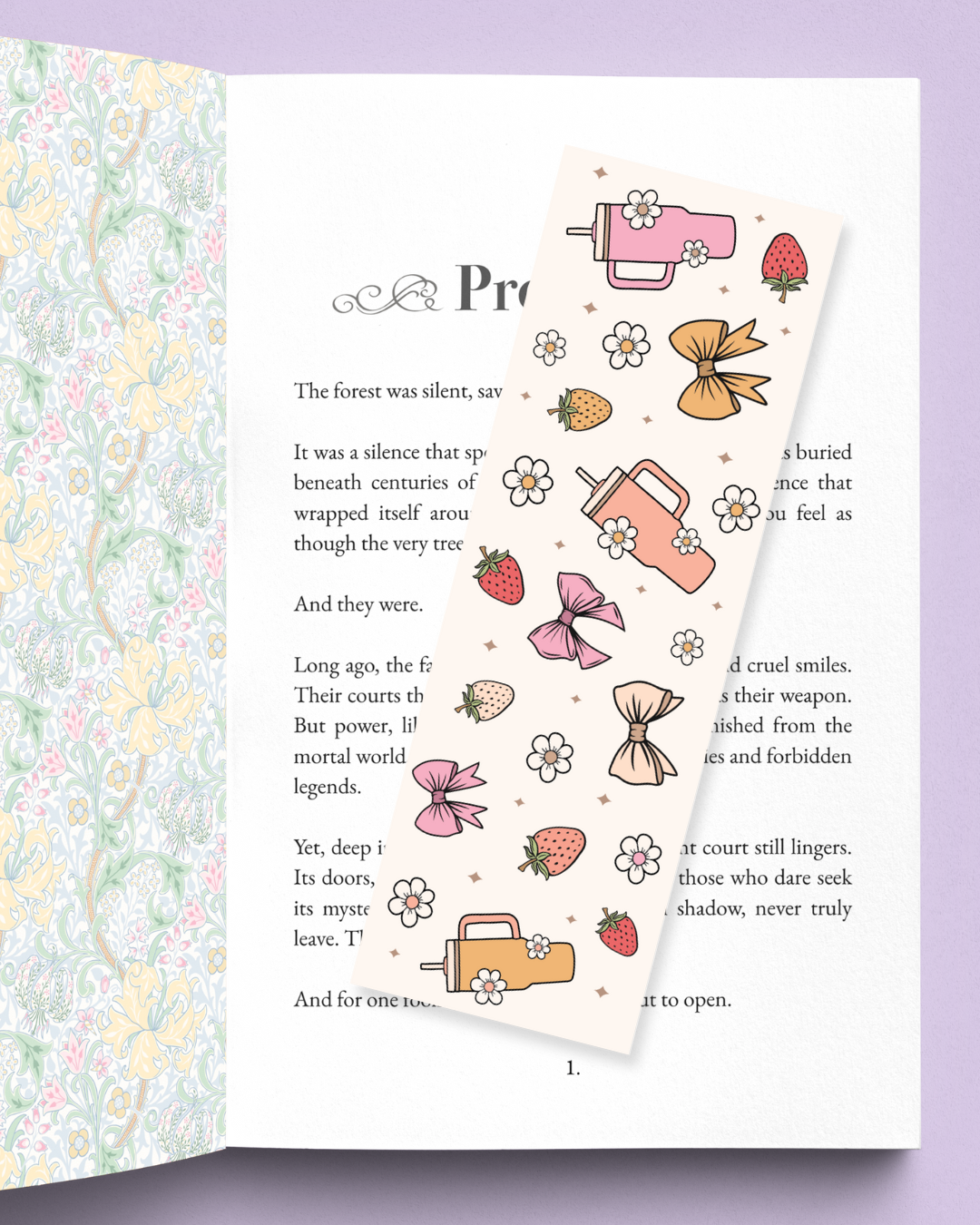 Iced Coffee Girly Bookmark
