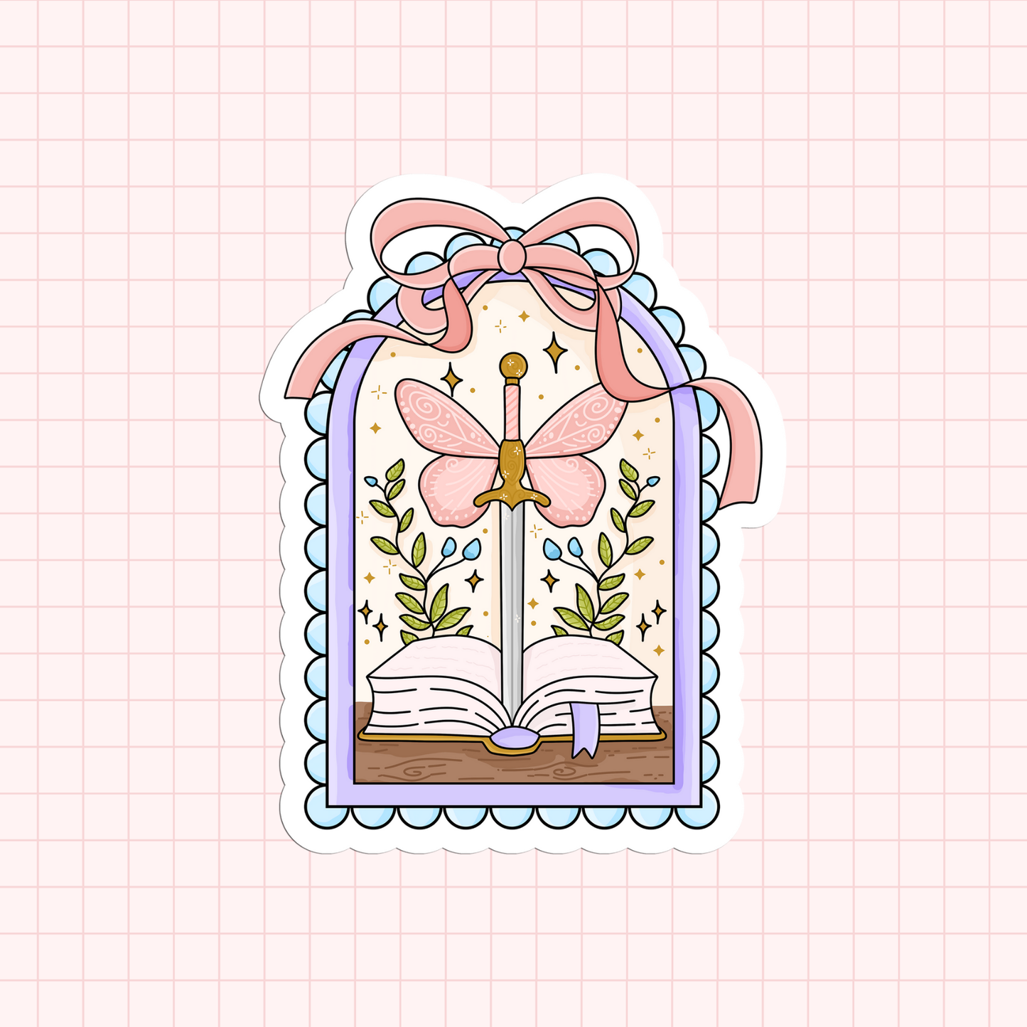Fantasy Frame Bookish Sticker