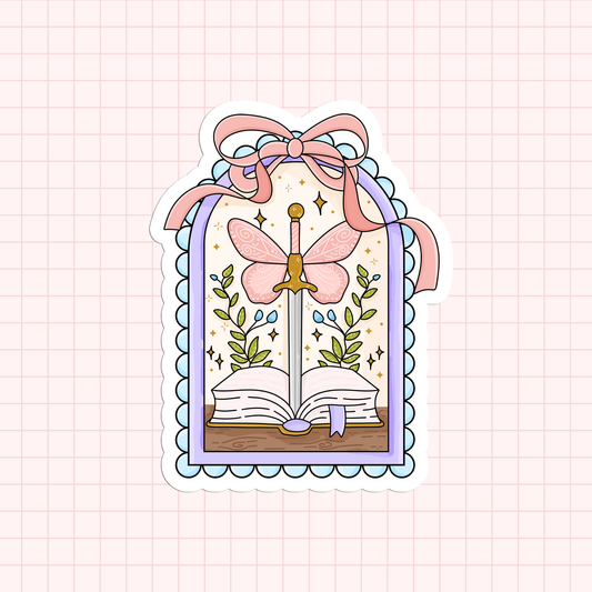 Fantasy Frame Bookish Sticker