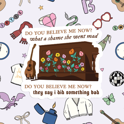 Cassandra x madwoman x IDSB Mashup - Eras Piano Sticker