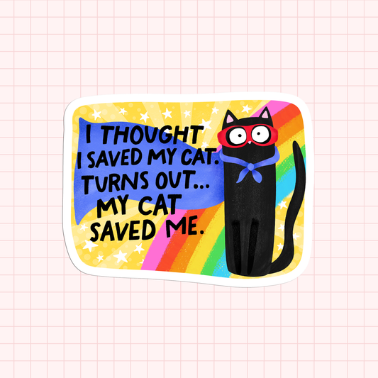 I Thought I Saved My Cat Sticker
