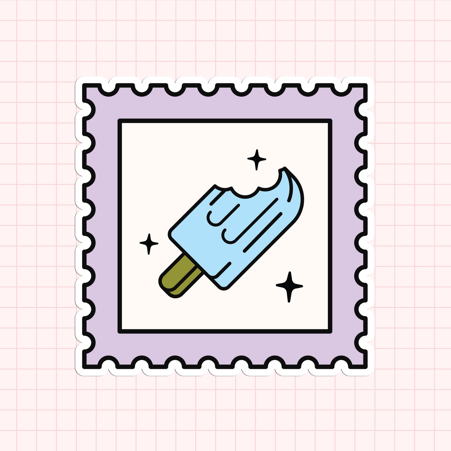 Summer Stamp - Popsicle Sticker