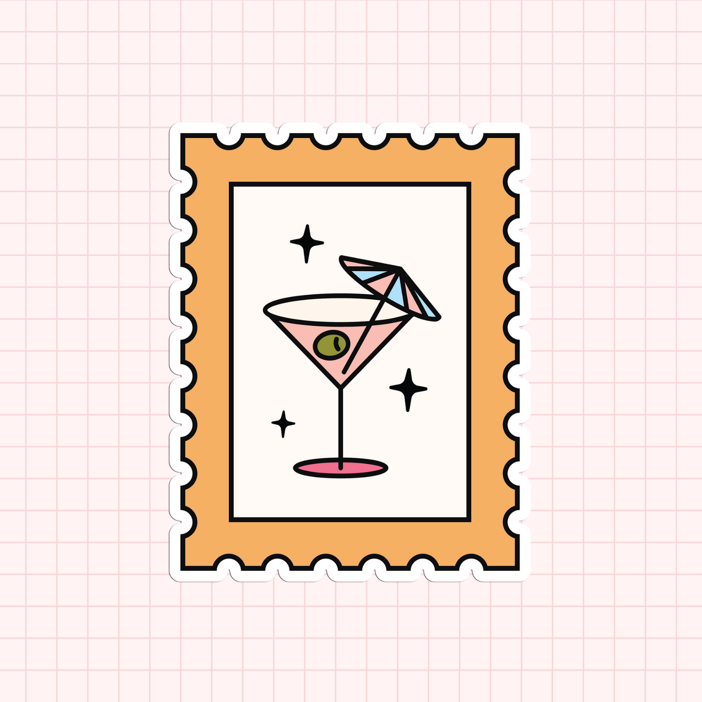 Summer Stamp - Cocktail Sticker