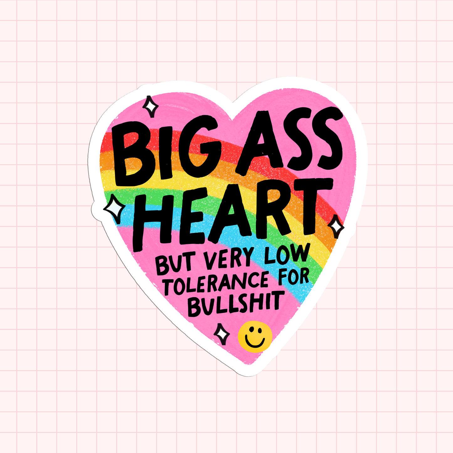 Big Ass Heart Sticker