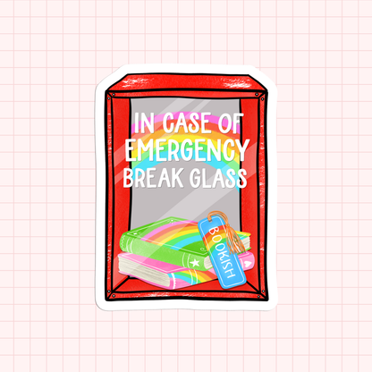 In Case Of Emergency Break Glass Sticker