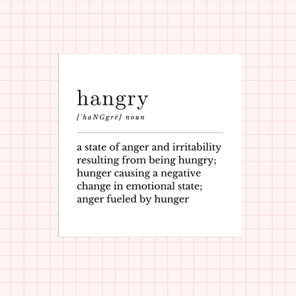 Hangry Definition Sticker