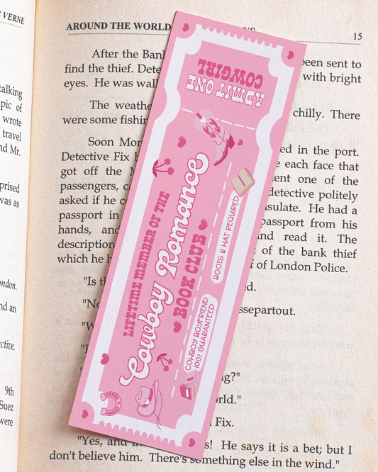 Cowboy Romance Book Club Bookmark