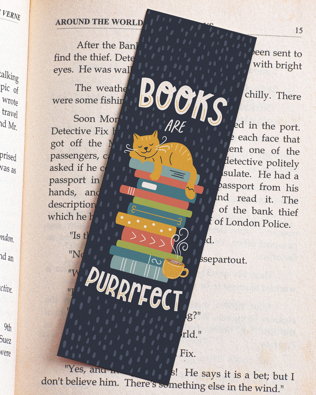 Books Are Purrrfect Bookmark