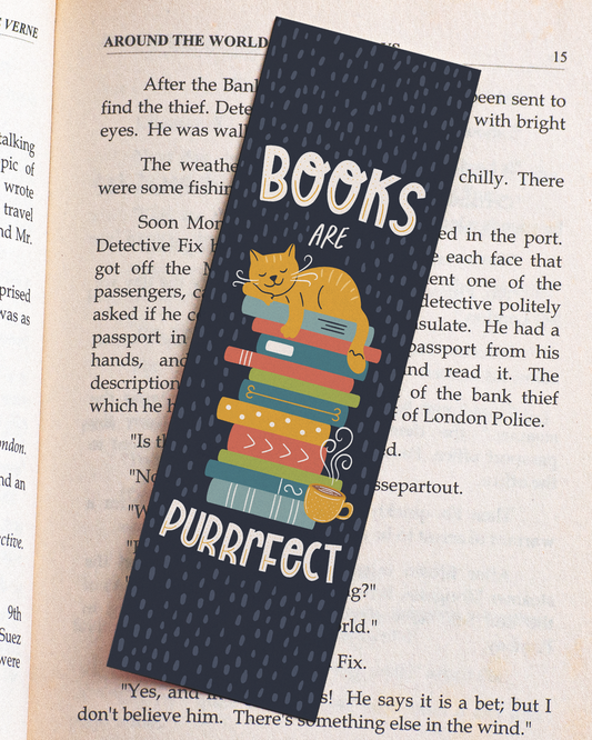 Books Are Purrrfect Bookmark