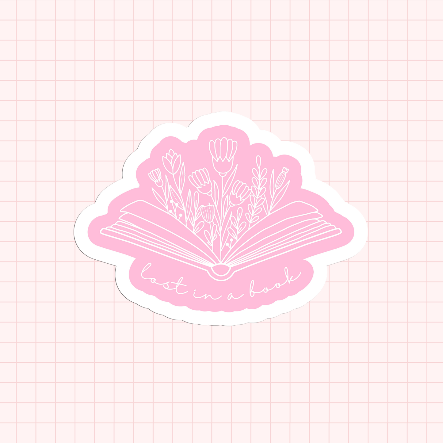 Lost In A Book Sticker