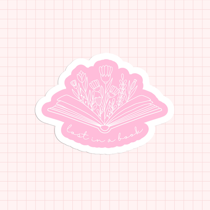 Lost In A Book Sticker