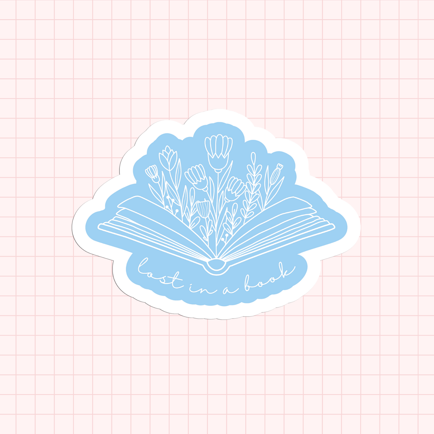 Lost In A Book Sticker