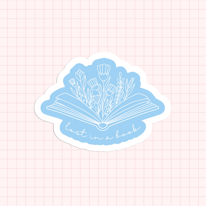 Lost In A Book Sticker