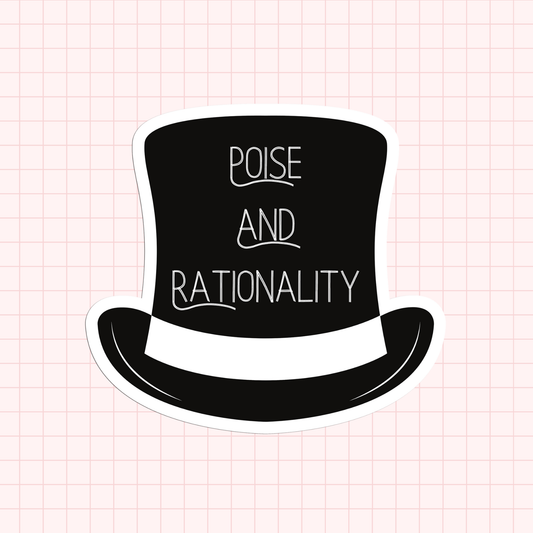 Poise And Rationality Sticker