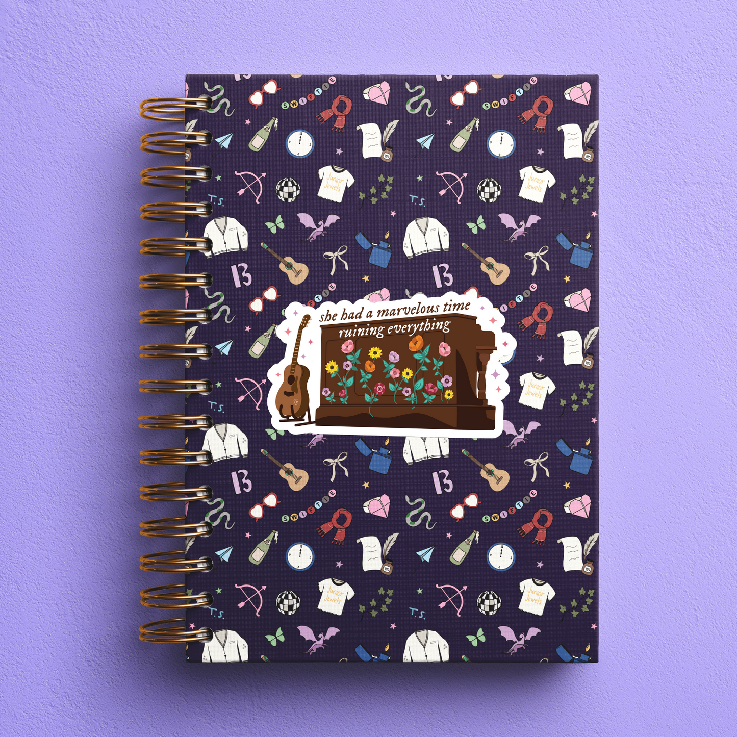 She had a marvelous time ruining everything - Eras Piano Sticker