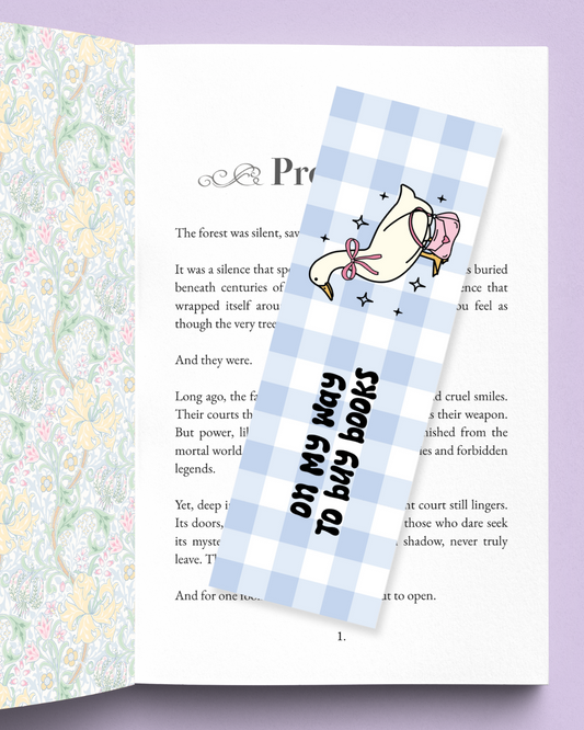 On My Way To Buy Books Bookmark