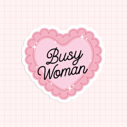 Busy Woman Sticker