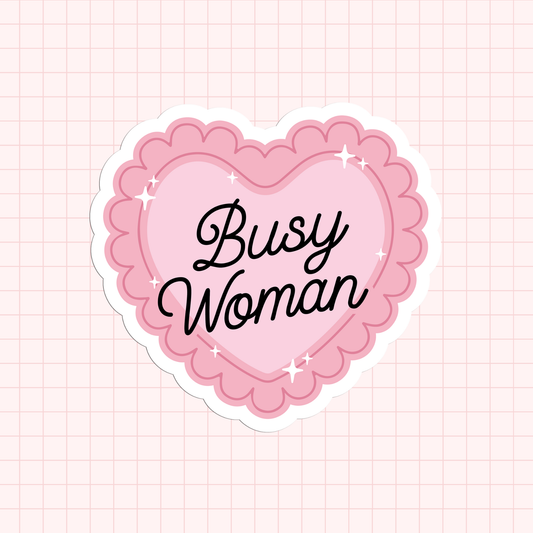 Busy Woman Sticker