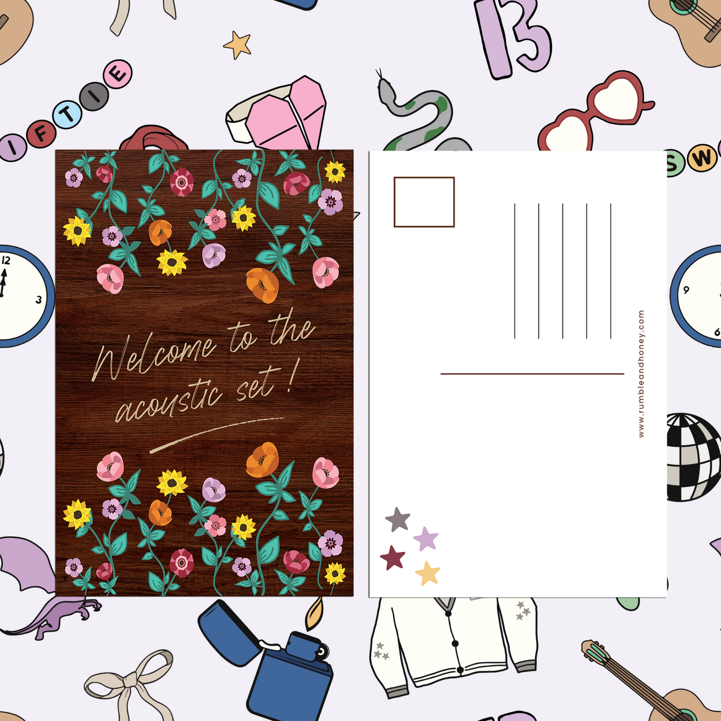 Welcome To The Acoustic Set Postcard